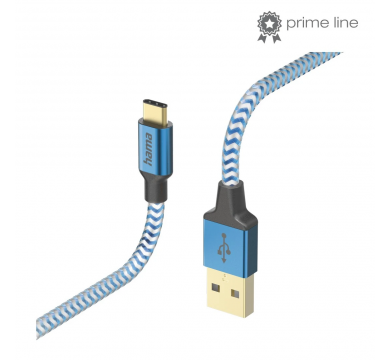 Hama "Reflective" Charging Cable USB-A - USB-C