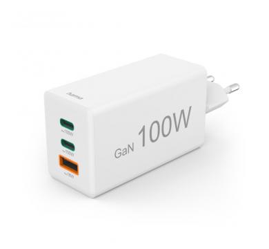 Hama Fast Charger GaN 2x USB-C 1x USB-A