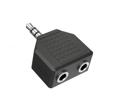 Hama Audio Adapter 3.5 mm Jack Plug - 2x 3.5 mm Jack Socket