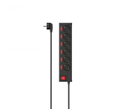 Hama power strip 6-way surge protection