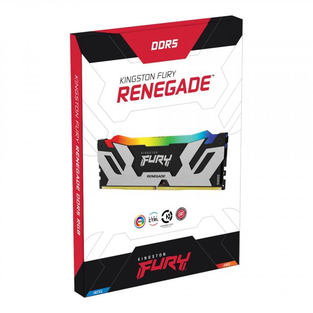 Kingston Fury Renegade Silver RGB 96GB (2x48GB) 6000MT/s DDR5