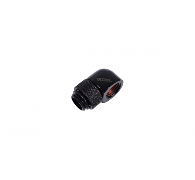 Alphacool HF L-connector G1/4 outer thread rotatable to G1/4 inner thread - Deep Black