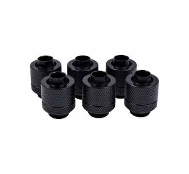 Alphacool Eiszapfen 13/10mm compression fitting G1/4 - deep black sixpack