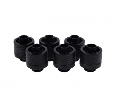 Alphacool Eiszapfen 16/10mm compression fitting G1/4 - deep black sixpack