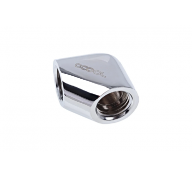 Alphacool Eiszapfen L-connector G1/4 inner thread to G1/4 inner thread - chrome