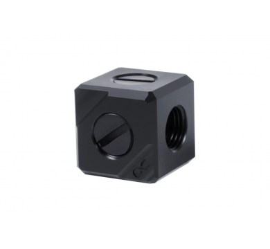 Alphacool Eiszapfen connection terminal 5-way G1/4 IT - Black Acetal