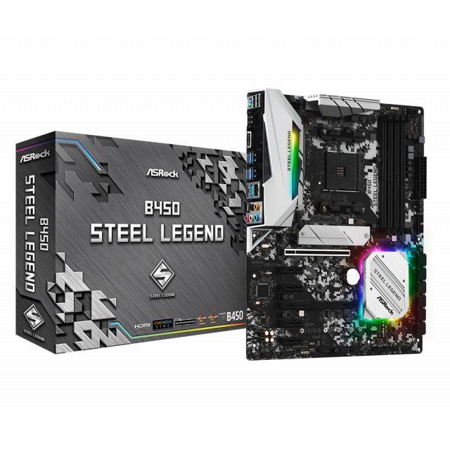CPU B450 STEELLEGEND Ryzen 5 3600 M.2 500GB AMD Ryzen 5 3600 + ASRock B450 Steel Legend - GplayBG.ro