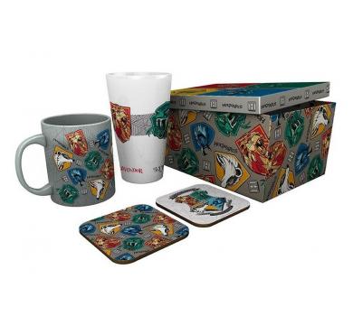 Abystyle HARRY POTTER Pck Glass XXL+Mug+2 Coasters Stand Together