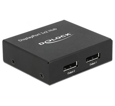 Delock DisplayPort 1.2 Splitter 1 x DisplayPort in > 2 x DisplayPort out 4K