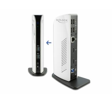 Delock USB Docking Station Dual HDMI Full-HD / USB 3.2 / LAN / Audio