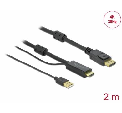 Delock HDMI to DisplayPort cable 4K 30 Hz