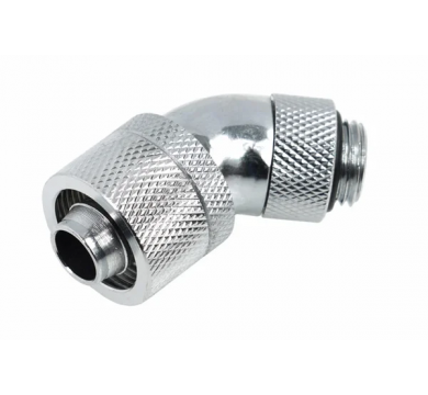 Alphacool 16/10 compression fitting 45° revolvable G1/4 - chrome
