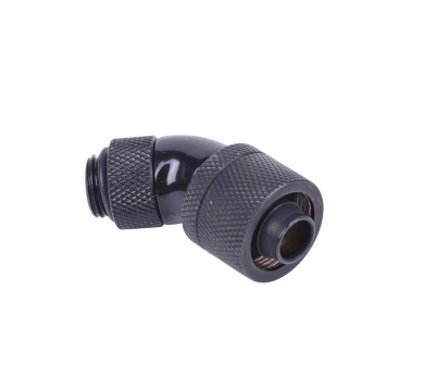 Alphacool 16/10 compression fitting 45° revolvable G1/4 - deep black