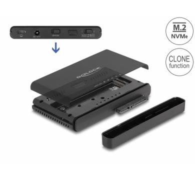 Delock USB Type-C Converter for 1 x M.2 NVMe SSD + 1 x SATA SSD
