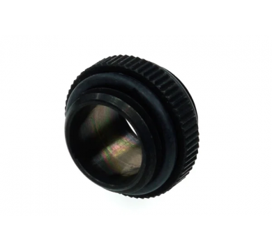 Alphacool HF double nipple G1/4 outer thread to G1/4'' outer thread with O-ring - deep black