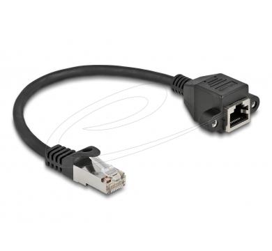 Delock Network Extension Cable S/FTP RJ45 plug to RJ45 jack Cat.6A