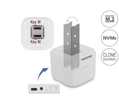 Delock M.2 Docking Station for 2 x M.2 NVMe PCIe SSD