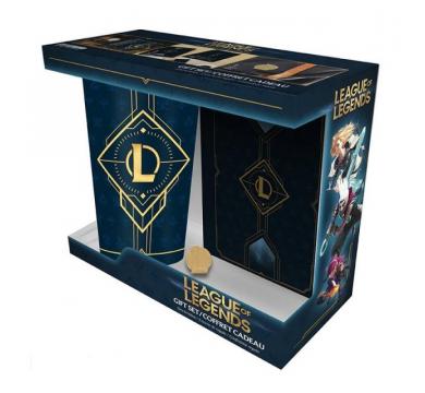 Abystyle LEAGUE OF LEGENDS Gift set XXL glass + Pin + Notebook Hextech