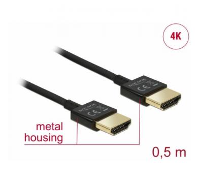 DELOCK Cable High Speed HDMI with Ethernet - HDMI-A male > HDMI-A male 3D 4K