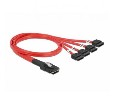 Delock Cable Mini SAS SFF-8087 to 4 x SATA 7 pin