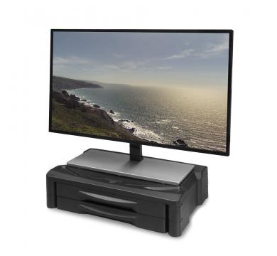 Monitor stand extra wide with two drawers