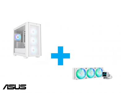 ASUS A21 PLUS TG White + ASUS PRIME LC 360 ARGB White Edition