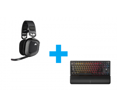 Corsair K70 CORE TKL RGB + Corsair HS80 RGB Carbon