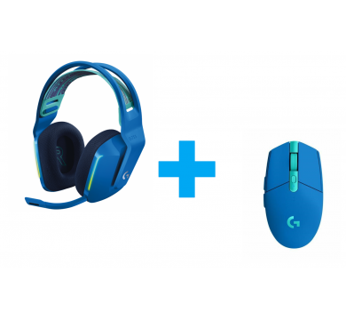 Logitech G305 Blue Lightspeed Wireless + Logitech G733 Blue Lightspeed Wireless RGB