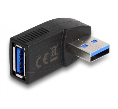Delock Adapter USB 3.0 male-female angled 270° horizontal