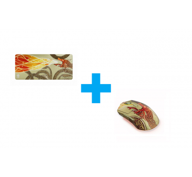 SteelSeries Wireless CS2 Dragon Lore Edition + SteelSeries QcK CS2 Dragon Lore Edition - XXL