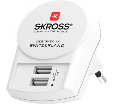 SKROSS Euro USB Charger (2xA)