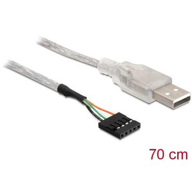 Delock Cable USB 2.0-A male to pin header