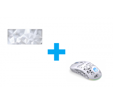 ENDORFY LIV Plus Onyx White + ENDORFY Crystal Onyx White - XL