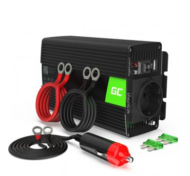 Green Cell Car Power Inverter Converter 24V to 230V 300W/600W