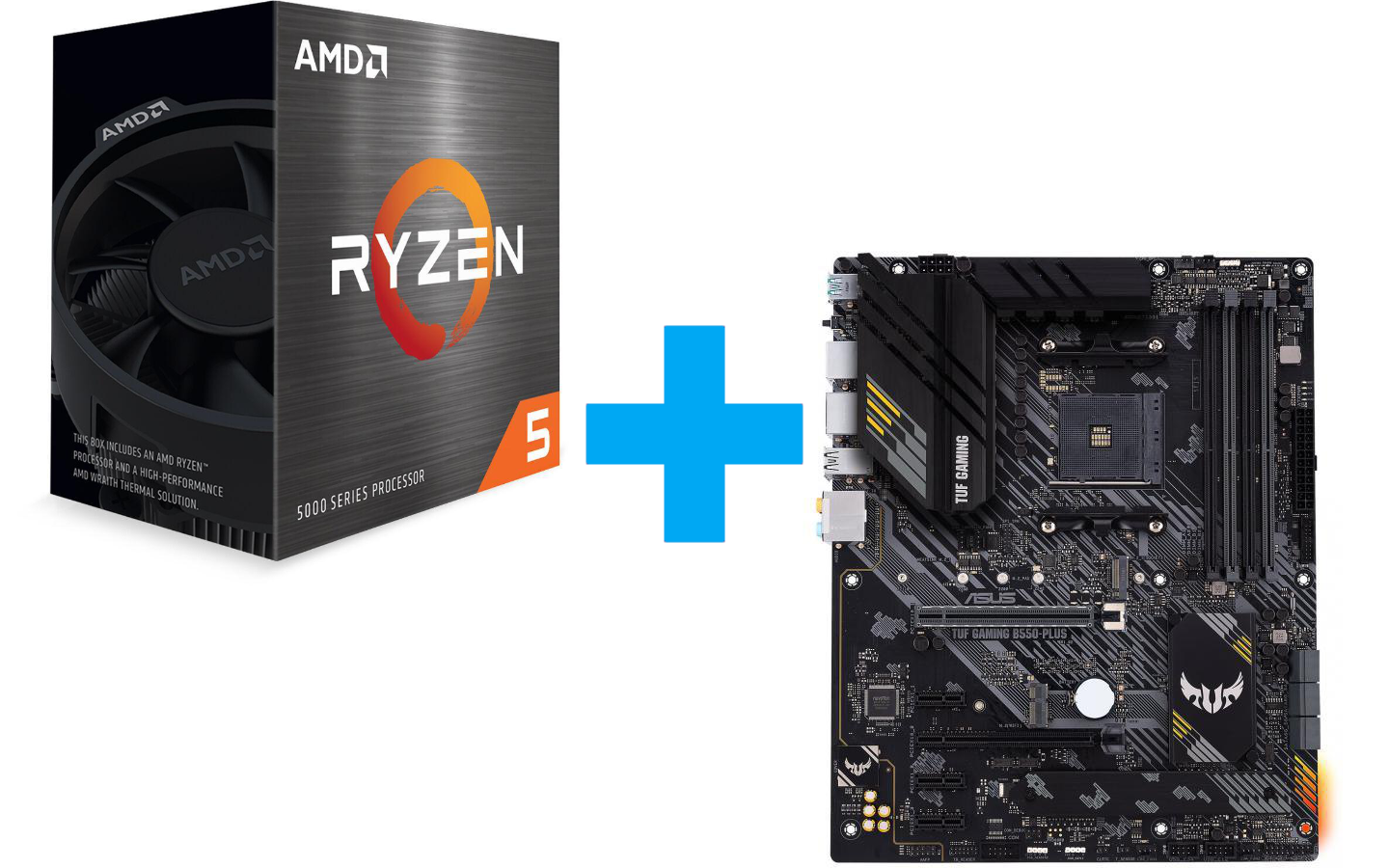 AMD Ryzen 5 5600X + ASUS TUF GAMING B550-PLUS - GplayBG.ro
