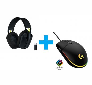 Logitech G435 + Logitech G102 LightSync