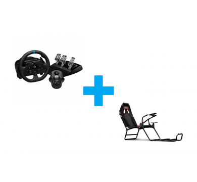 Logitech G923 + Logitech Shfter + Next Level GTLite Foldabale Racing Cockpit