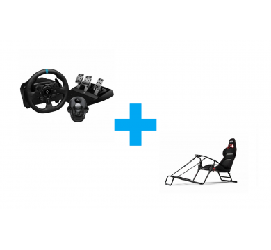 Logitech G923 + Logitech Shfter + Next Level GT Lite Pro Foldable Cockpit