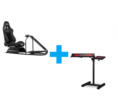 Next Level Racing GTRacer 2.0 Simulator Cockpit + Free Standing Keyboard & Mouse Stand