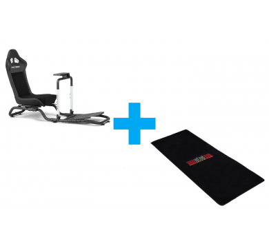Next Level Racing Victory Simulator Cockpit + Racing Floor Mat