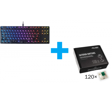 Glorious Glorious RGB GMMK TKL+Gateron Green Switches x120