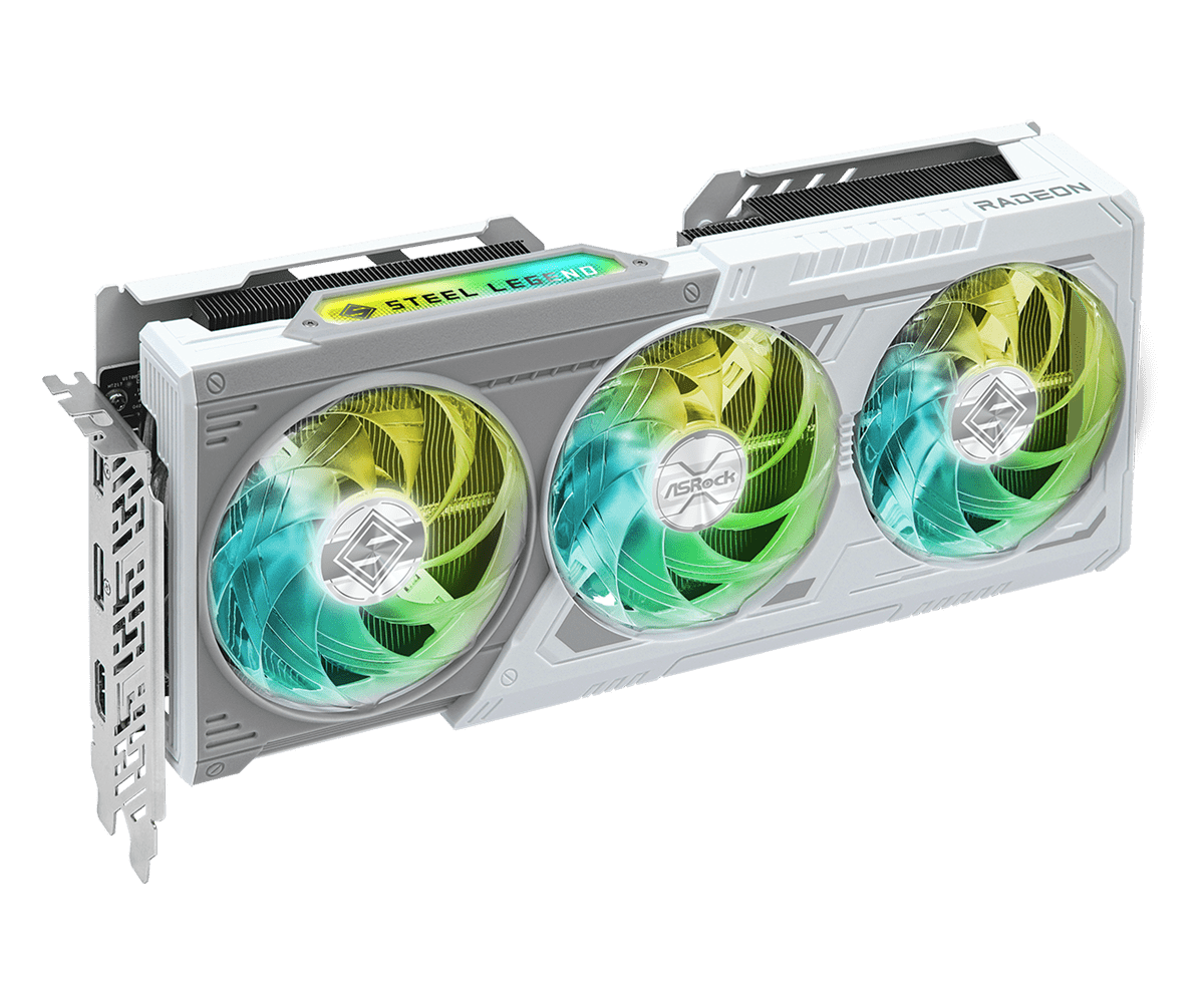 i*d様 Asrock steel legend wifi 9060xt 16g ASRock AMD Radeon RX 9060 XT Steel Legend 16GB OC - GplayBG.ro