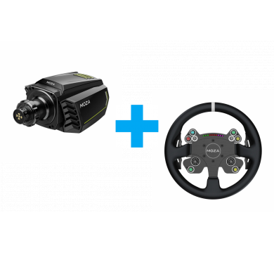 MOZA R21 Direct Drive + CS V2P Steering Wheel