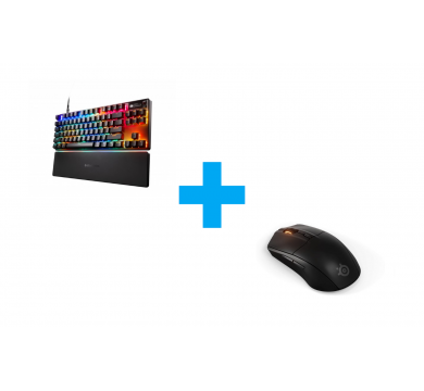 SteelSeries Rival 3 Wireless Gen 2 - Black + SteelSeries Apex Pro TKL Gen3 - US Layout
