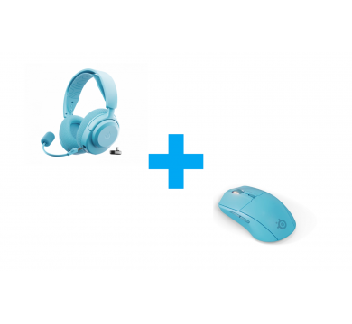 SteelSeries Arctis Nova 3P Wireless - Aqua + SteelSeries Rival 3 Gen 2 Wireless - Aqua