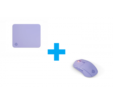 SteelSeries Rival 3 Wireless Gen 2 - Lavender + SteelSeries QcK L - Lavander