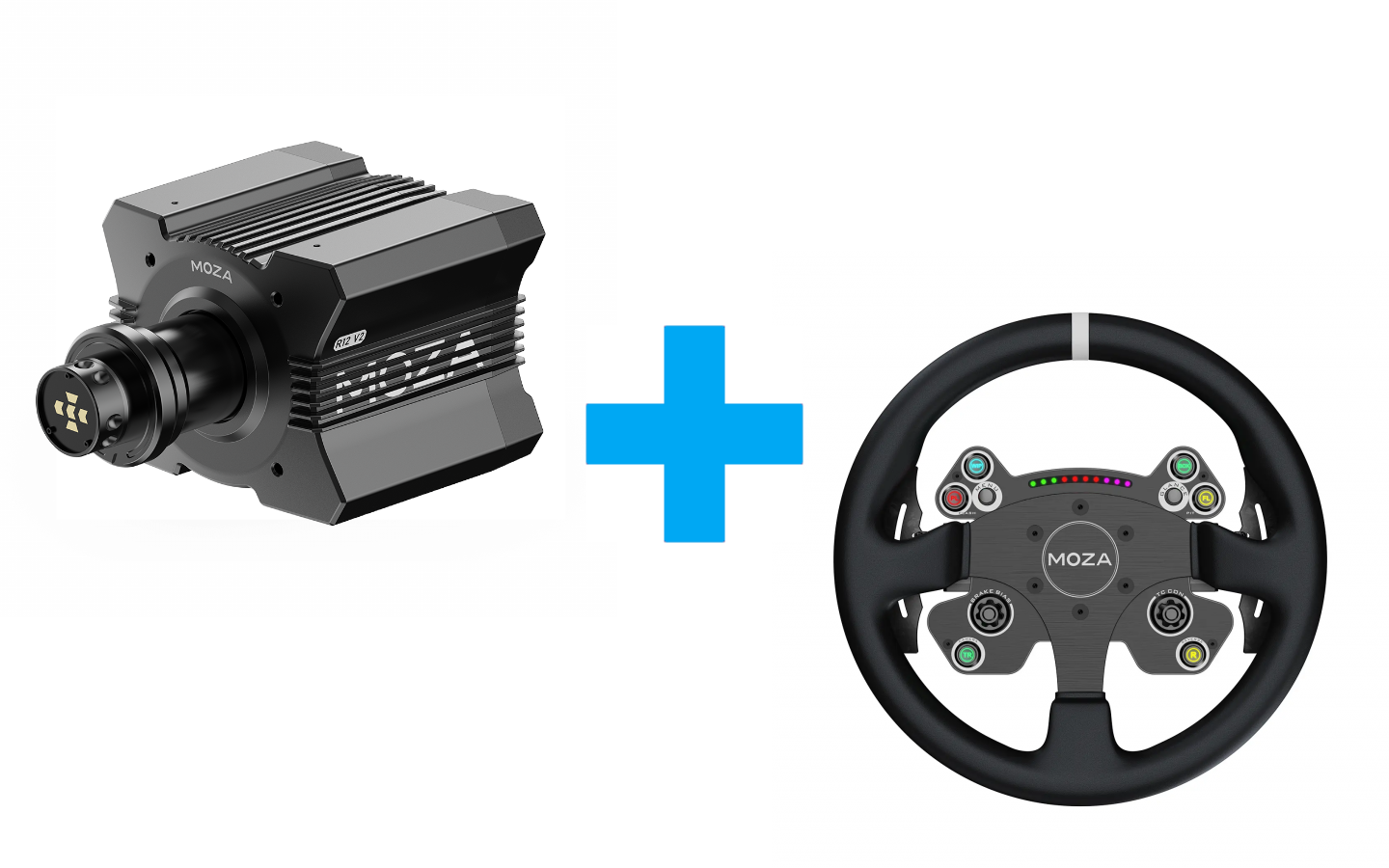 MOZA R12 V2 Direct Drive + CS V2P Steering Wheel - GplayBG.ro
